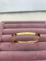 Cartier İnce Bileklik Gold Taşlı