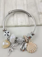 Pandora charm çelik bileklik